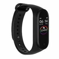 

Best Selling Health Fitness Tracker Color Display M4 Smart Bracelet Waterproof Fitness Watch App Calorie Silicon Smart watch