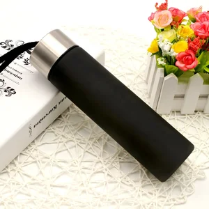 Image of Wholesale Custom Drinking Water Bottles Portable Logo Add Fashionable Modern Plastic Water Bottles With Rope