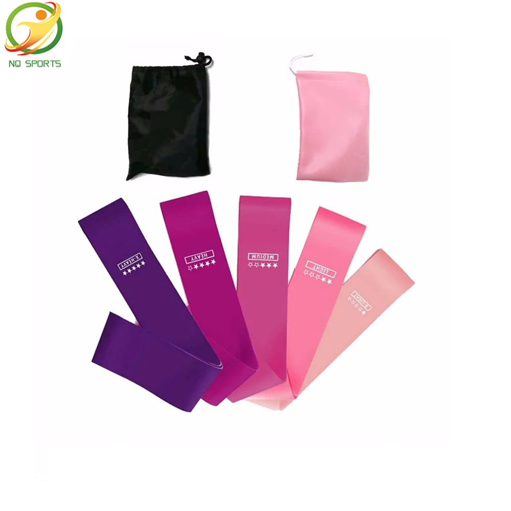 

NQ sports mini band workout thick heavy booty resistance bands for Working Out home glutes workout, Customized color