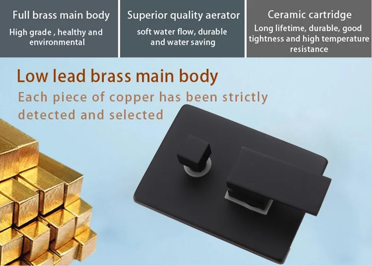 Kaiping faucet manufacturer Contemporary Matte black In-Wall cUPC Shower set bathroom taps faucet bathroom tapware