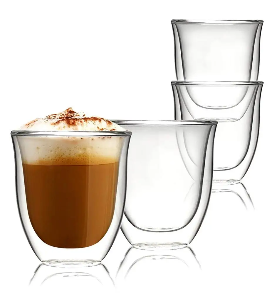 thermo glassware coffee mug double wall glass cups pyrex mugs