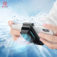 

DIVI Cell Phone Cooler Multi-functional Cooling Fan Smartphone Radiator Game Handle Phone Holder with Cooling Pad for PU BG