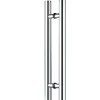Simple Style Hardware Pulls H Shape Glass Diamond Door Handles Interior