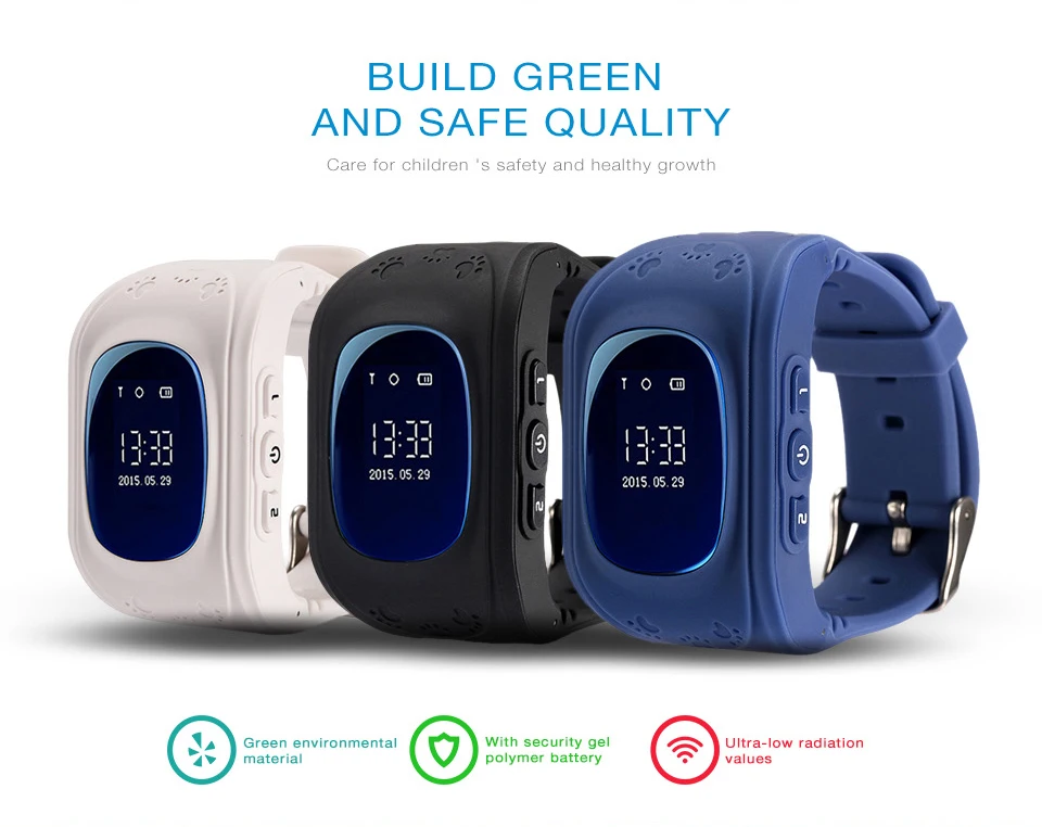 Hot sale gps smart baby watch q50 for kids
