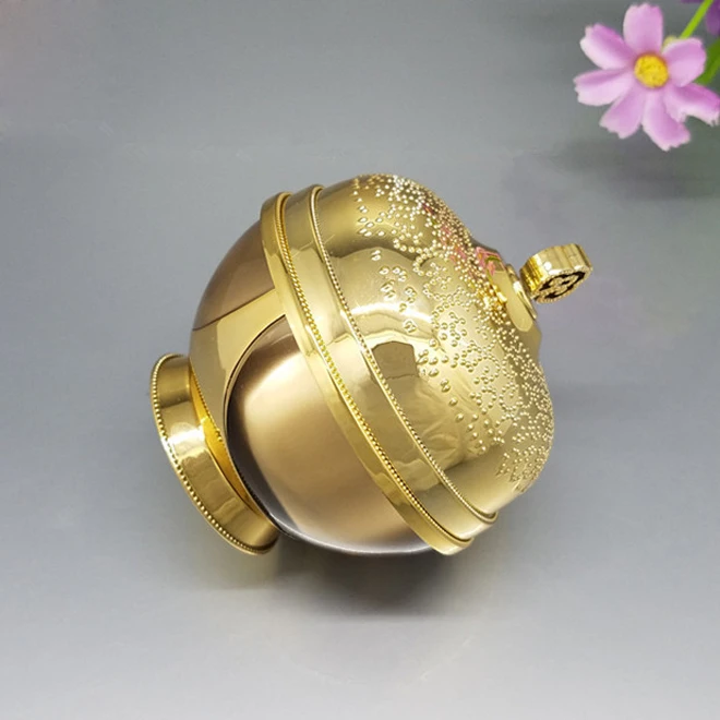50G Face cream high grade Double wall gold cosmetics empty crown plastic Acrylic jar for skin care packaging with base