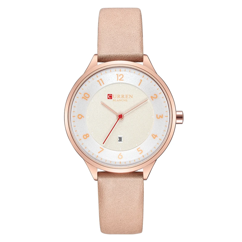 

CURREN Luxury Rose Gold Women Watches Fashion Quartz Leather Wristwatches Casual Clock Ladies Wrist Watch 2019 New Montre Femme