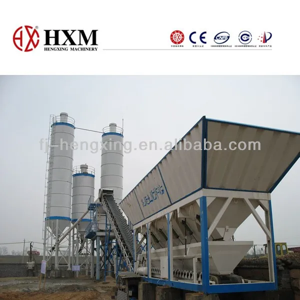 Hzs25 Stationary Concrete Mixing Plant For Philippine Road Construction