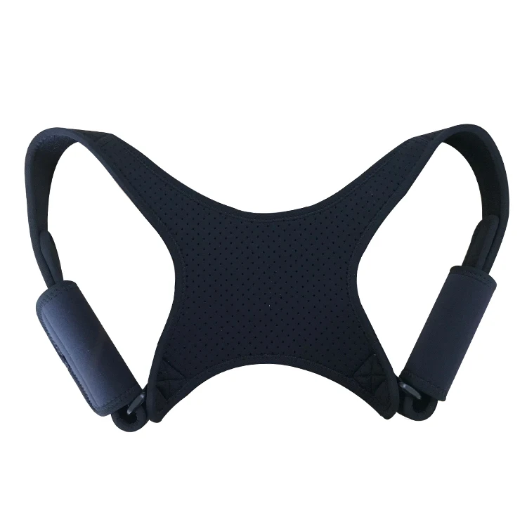 

2018 New back posture corrector adjustable neoprene upper back posture, Black