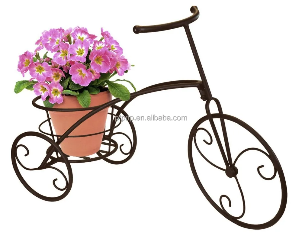 Cheap New Design Decorative Cart Bicycle Flower Pot Stands