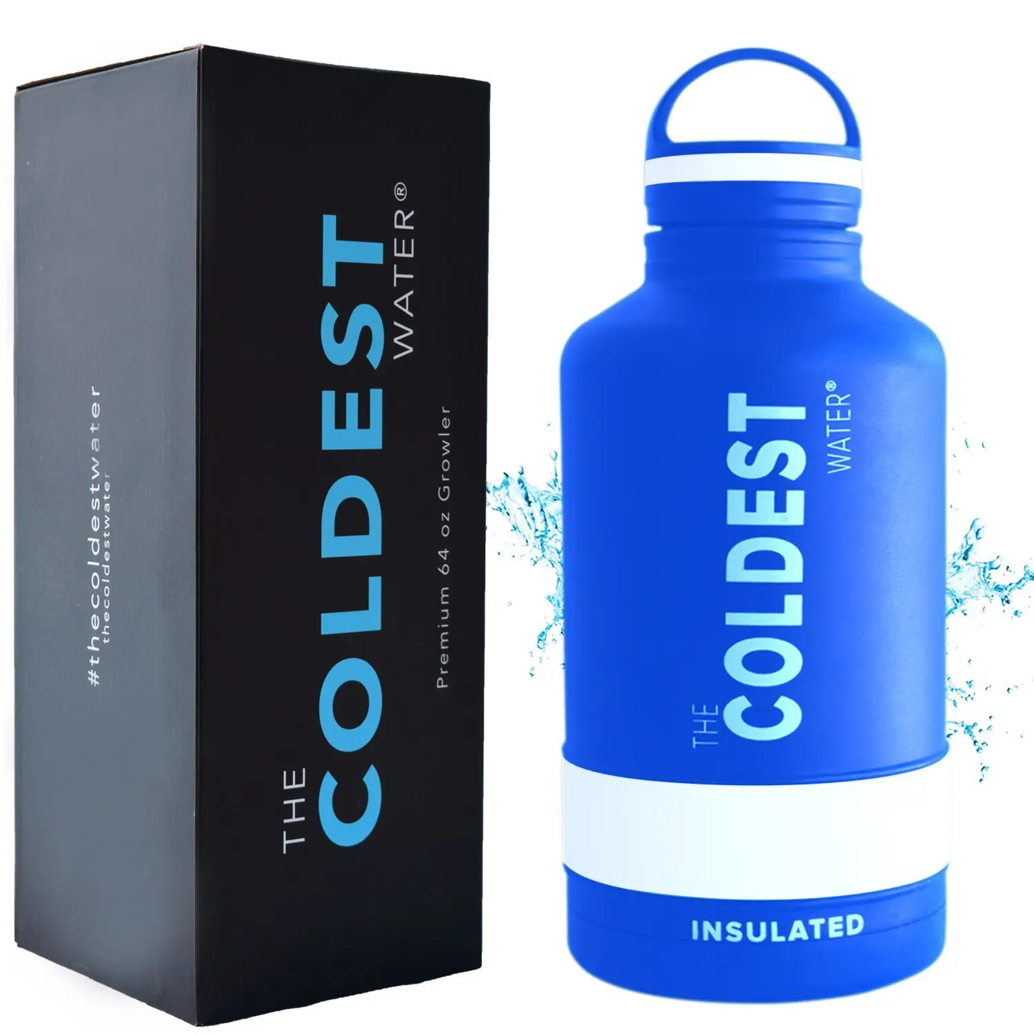 43.99. The Coldest Water Bottle 64 oz Wide Mouth Vacuum Insulated Stainless...