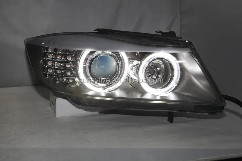 For Bmw E90 330i 320i 318i Led Angel Eyes Headlight Cn - Buy For Bmw ...