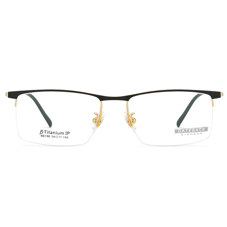 

Spectacle frames eyeglasses,half rim beta titanium eyewear frame, Mixed colors