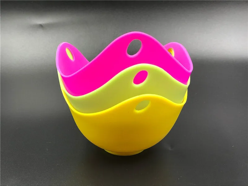 Silicone Egg Poacher Egg Poaching Cups With Buildin Ring Standers,For