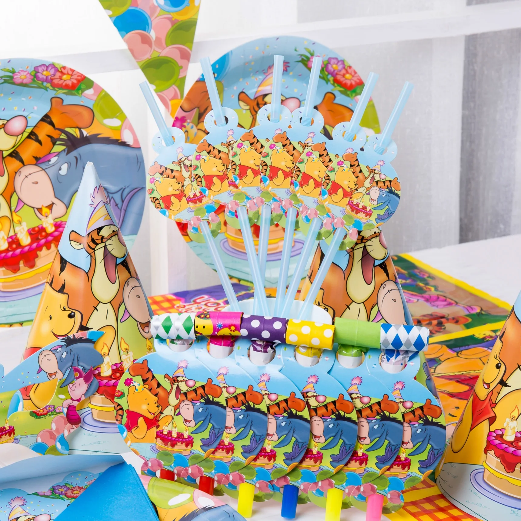 Winnie The Pooh Party Set Decorative Children S Anime Baby