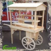 Newly Wedding Candy Cart Wooden Candy Cart Handle Cart Display Stand