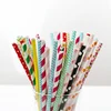 FDA Certificates Eco-friendly colorful print paper straws, disposable straw
