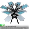 Factory selling serigraphic carrousel occasion 6 color 6 station press machine with aluminum plates
