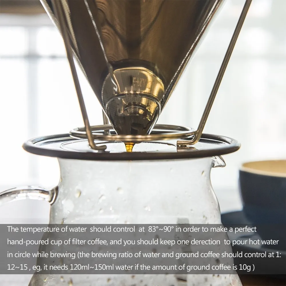 Best Seller Reusable Double Mesh Stainless Steel Honey Comb Coffee