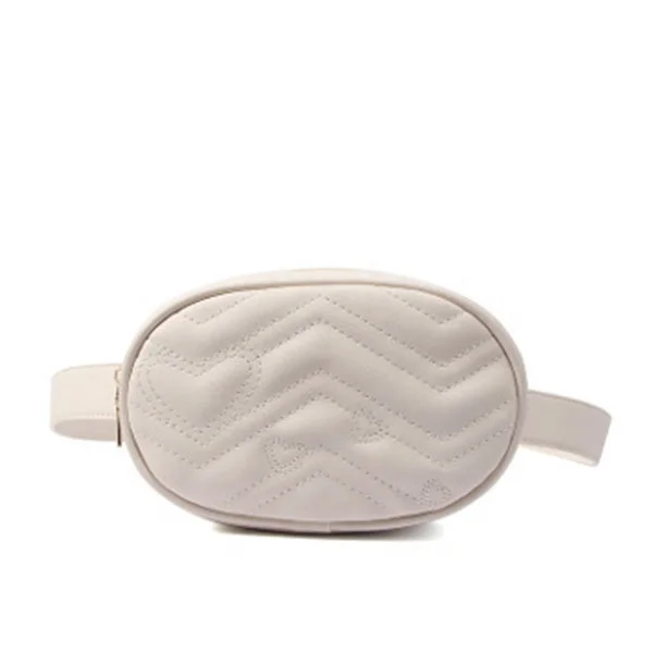 

JUNYUAN Customized Fashion PU Leather Women Ladies Belt Waist Bag, Black,red,white