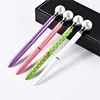 Business Gift Customization Pearl Queen Mace Pen Metal Ball Pen with Crystals