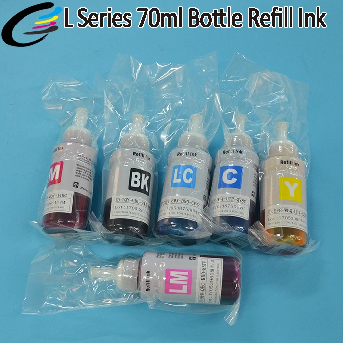 Nice Color Generic 70ml Refill Ink for Epson L565 L555 L550 Printer Ink T6641 T6644
