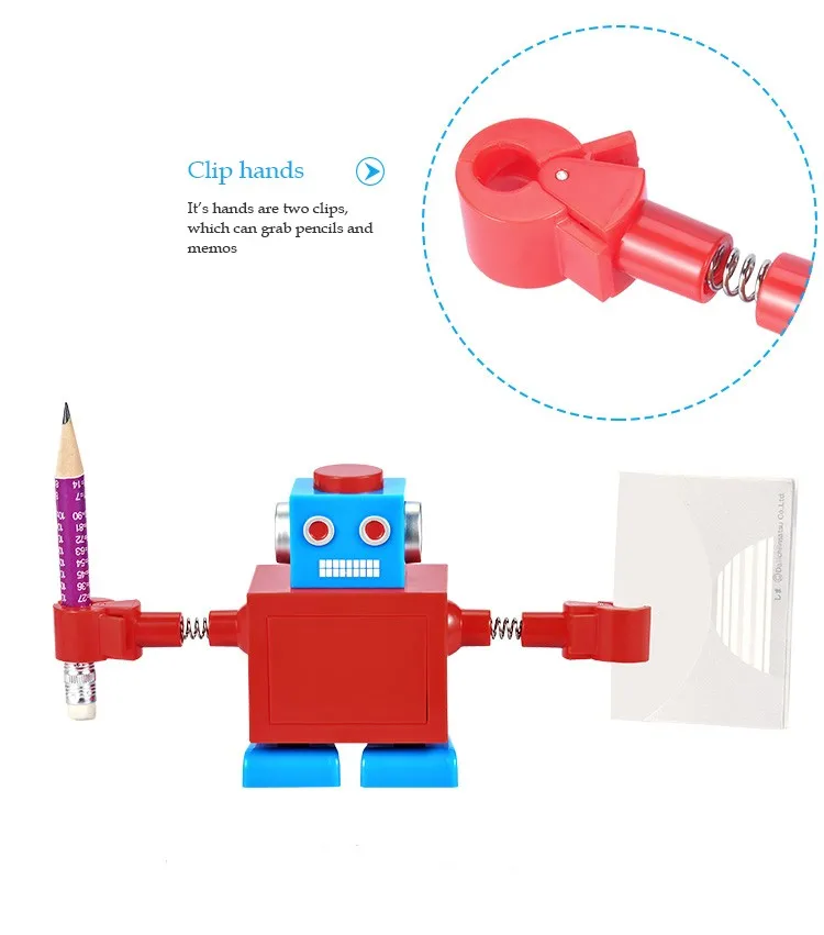 Abs Plastic Original Adorable Robot Stationery Set Pencil Sharpener& Pen Holder Buy Exquisite