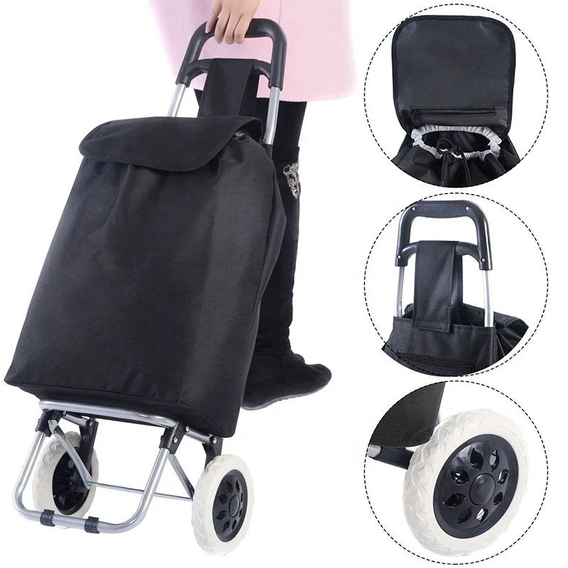 Shopping Trolley Bag Reusable Supermarket Trolley Grocery Bag Foldable