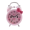 Lovely Pig shaped twin bell alarm clock with Butterfly Knot