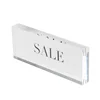 Custom Rectangular Transparent Acrylic Sign Block Stand