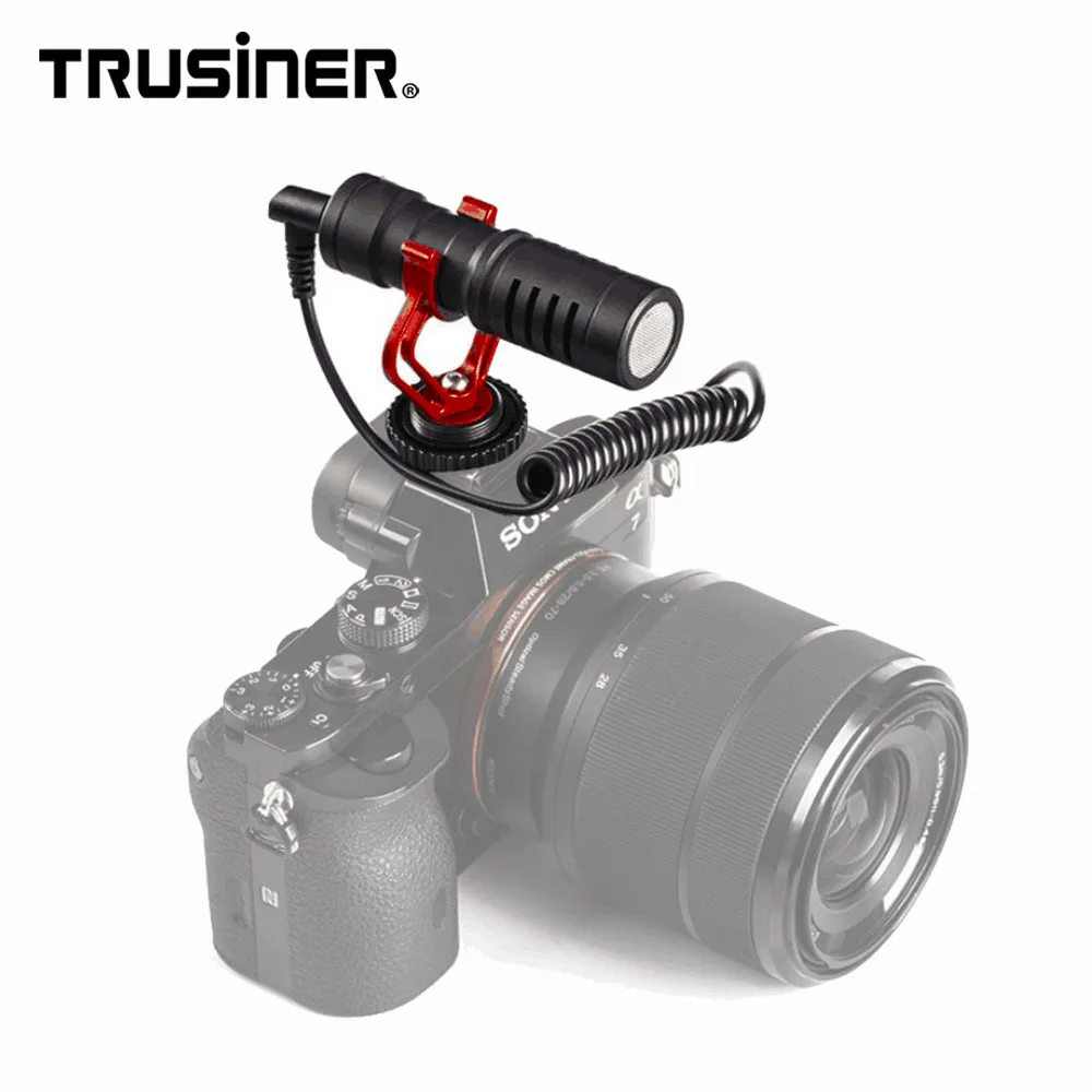 

High Quality Portable Video Dslr Microphone Mic For Interview, Black