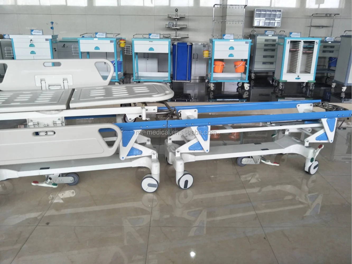 Hospital use medical connecting transport patient stretcher