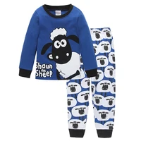 

Best selling Guangzhou children's boutique clothing fancy cartoon printed kids long sleeve pajamas