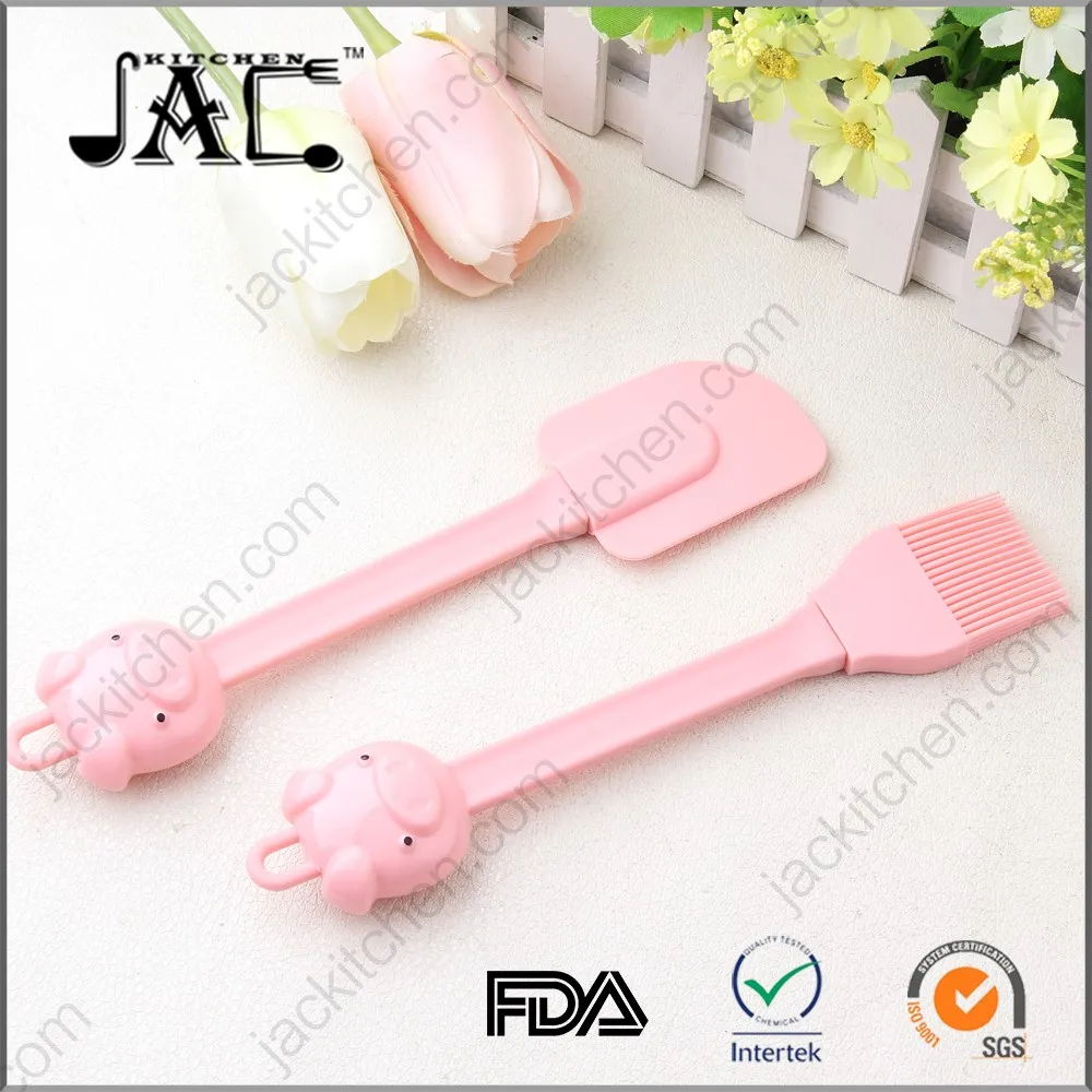 Cute Heat Resistant Mini Best Silicone Spatula Set