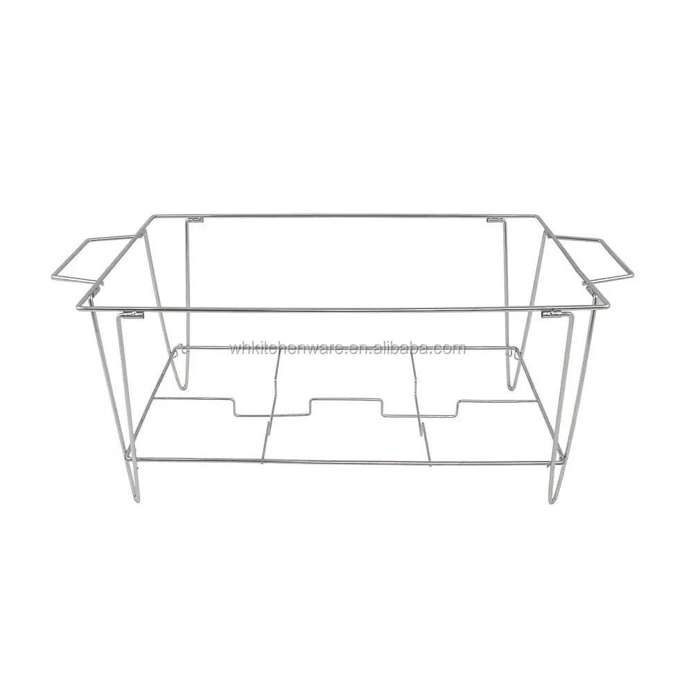 Chrome Folding & Foldable Wire Chafing Rack For Full Size Disposable