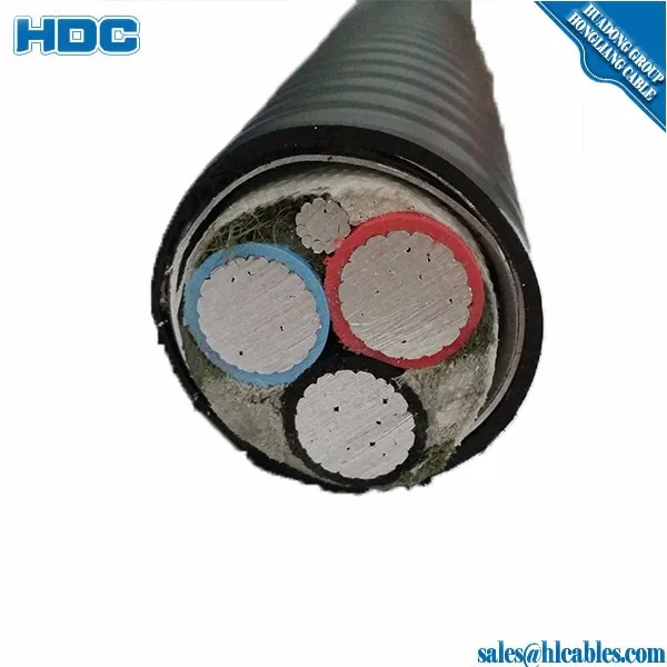 600/1000V Metal Clad MC armored cable MC/BX cable 12/2 Aluminum