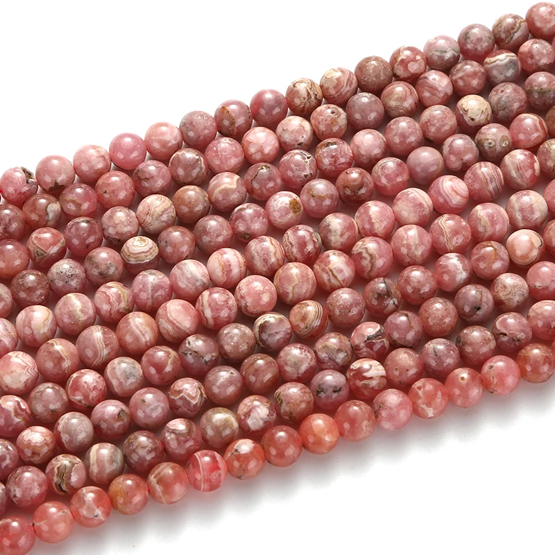 

Argentine Rhodochrosite Beads for Jewelry Making, Custom