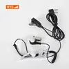 Wired Black Walkie Talkie Headphone Intercom Earpiece for Kenw TK2206,TK3206,TK2201