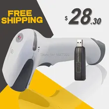 Free Shipping!!! RD-1908 Wireless Barcode Scanner wireless laser barcode reader scanner USB handheld wireless barcode reader