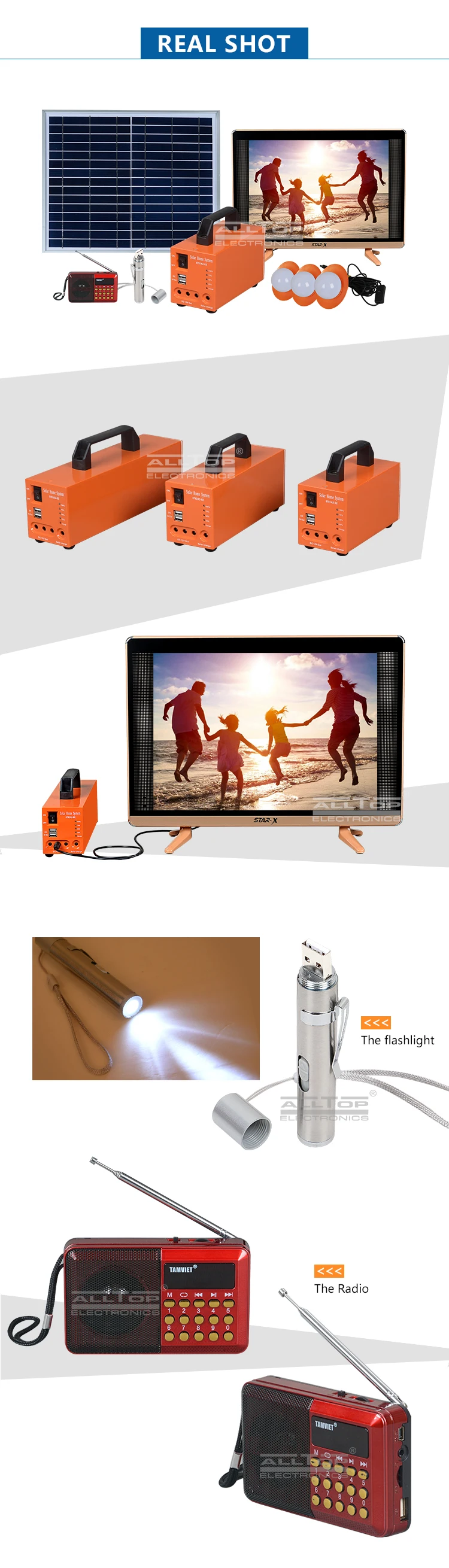 New product solar energy powered 20w 30w 50w solar system