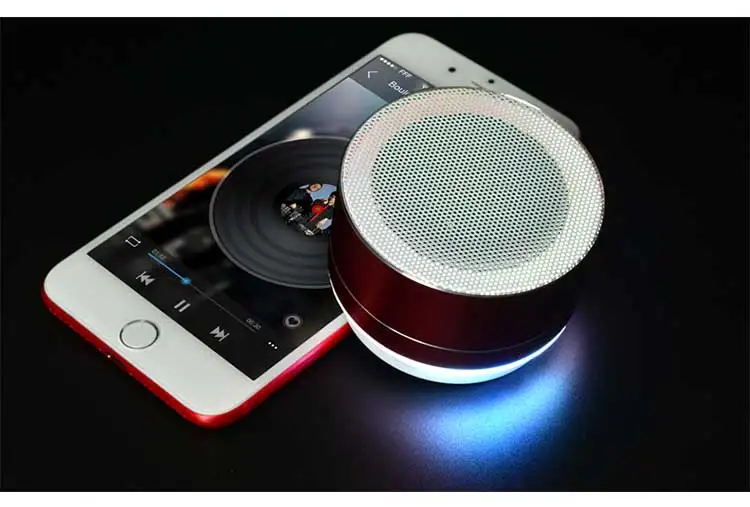New Arrival Mini Wireless Portable Blue Tooth A10 Speaker Music Subwoofer Support Tf Usb With Led Lamp - ANKUX.COM