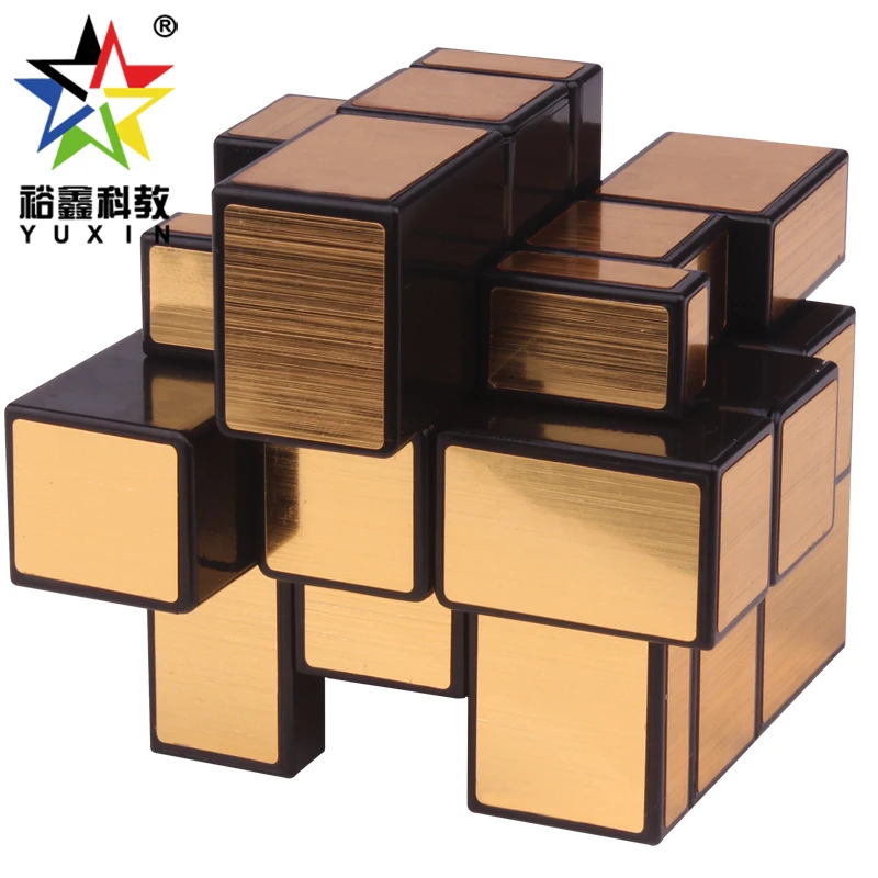 gold mirror cube