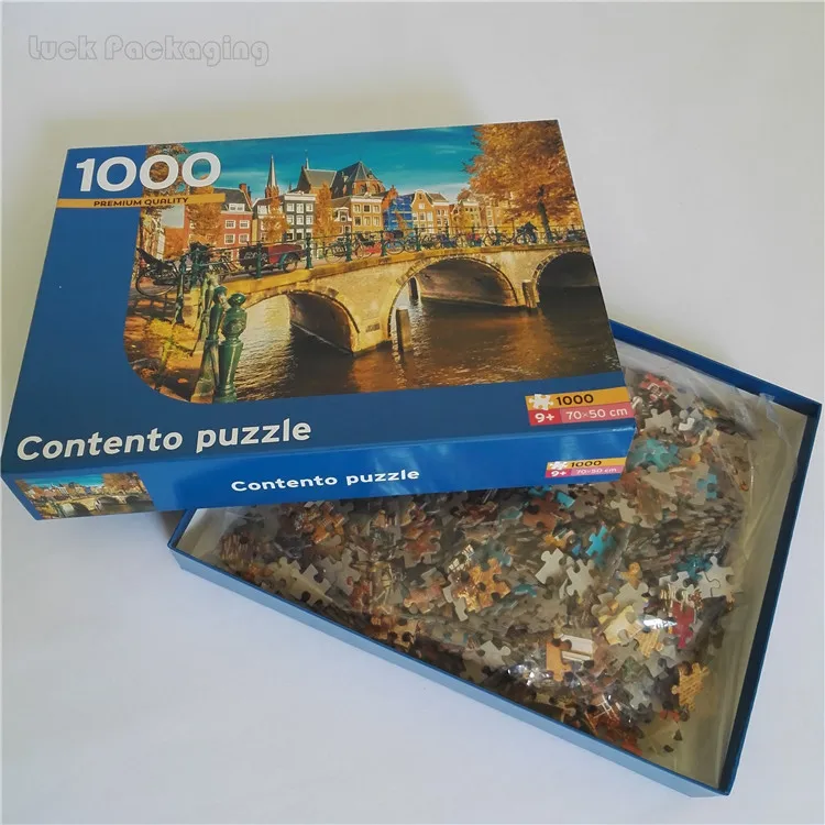 Wholesale Cheap Custom Large 1000 Pieces Cardboard Adult Jigsaw Puzzles ...