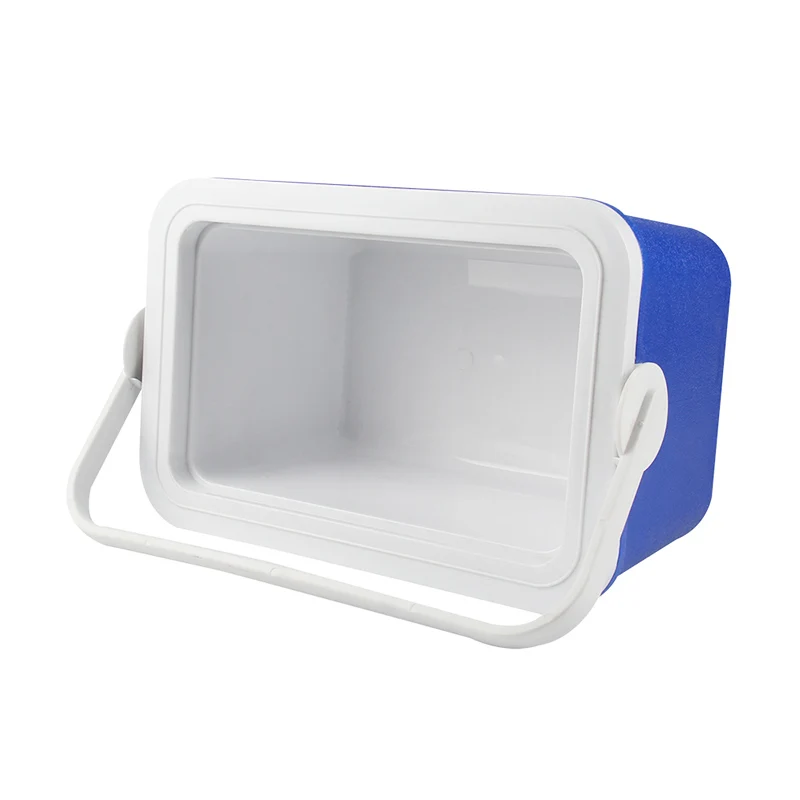 便携式 6l 塑料冰盒野营冷藏箱与句柄