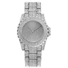 Wholesale watch parts big face bling bling diamond with China movement hand watch for girl in stock