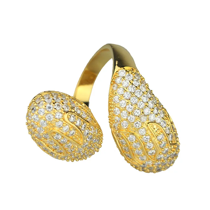 Miss Jewelry Latest 4 Gram Pure Gold Finger Wedding Ring Dubai Gold