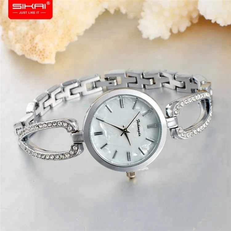 

SIKAI manufacturer bracelet lady quartz watch, gift fashion rose gold dial watches wholesale cheap women watches, N/a