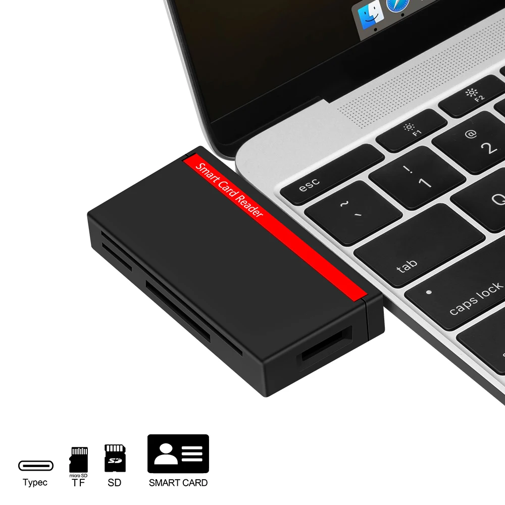 laptop with smart card reader