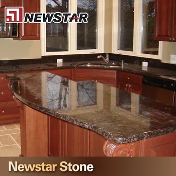 Tan brown granite kitchen