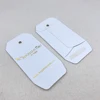 custom vintage paper jeans kraft button badge hang tags for garment