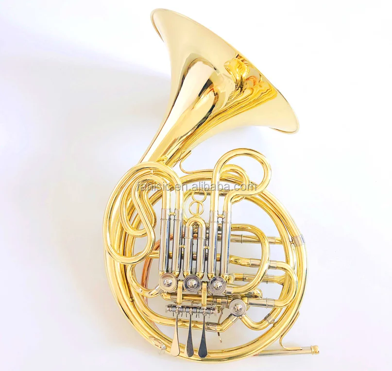 Brass Wind Instrument 4-Key Bb / F Double French Horn